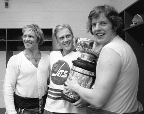 Winnipeg Free Press files
The Hot Line, made up of (from left) Bobby Hull, Ulf Nilsson and Anders Hedberg, dominated the World Hockey Association as members of the Winnipeg Jets.