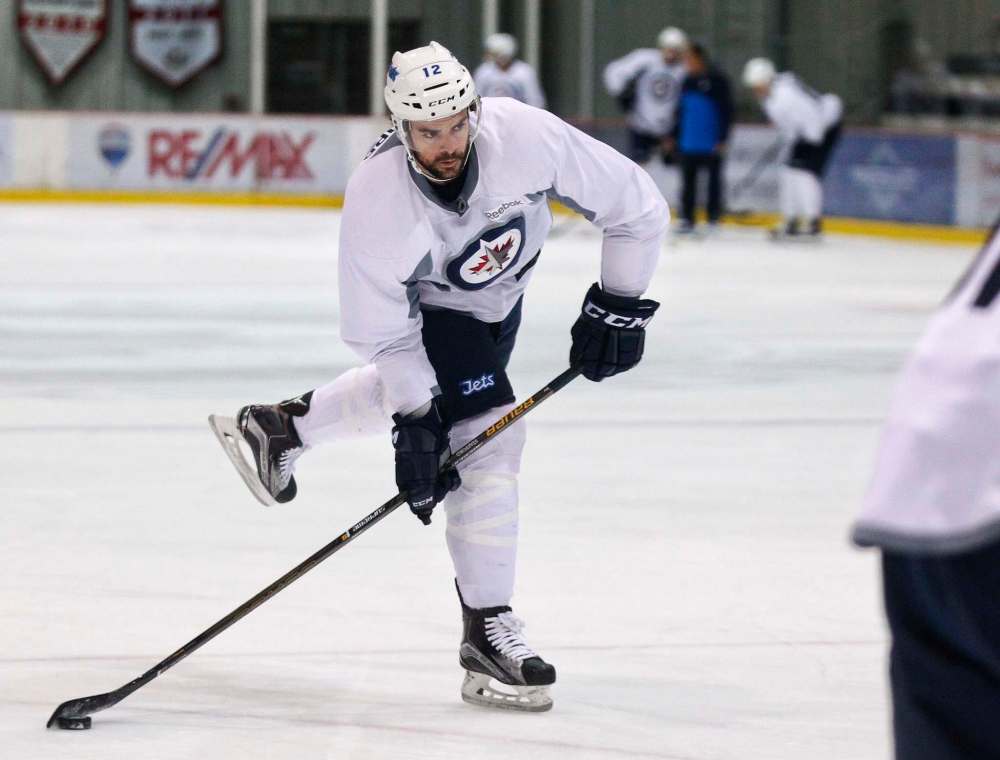 MIKE DEAL / FREE PRESS FILES
Drew Stafford has been sidelined since Oct. 25 and missed 15 games with an unspecified upper-body injury.