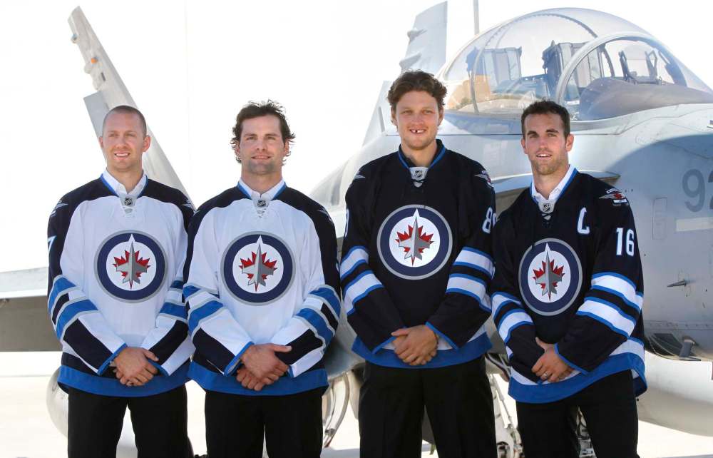 WAYNE GLOWACKI / FREE PRESS FILES
On Sept. 6, 2011, the Winnipeg Jets unveiled their home and away jerseys.