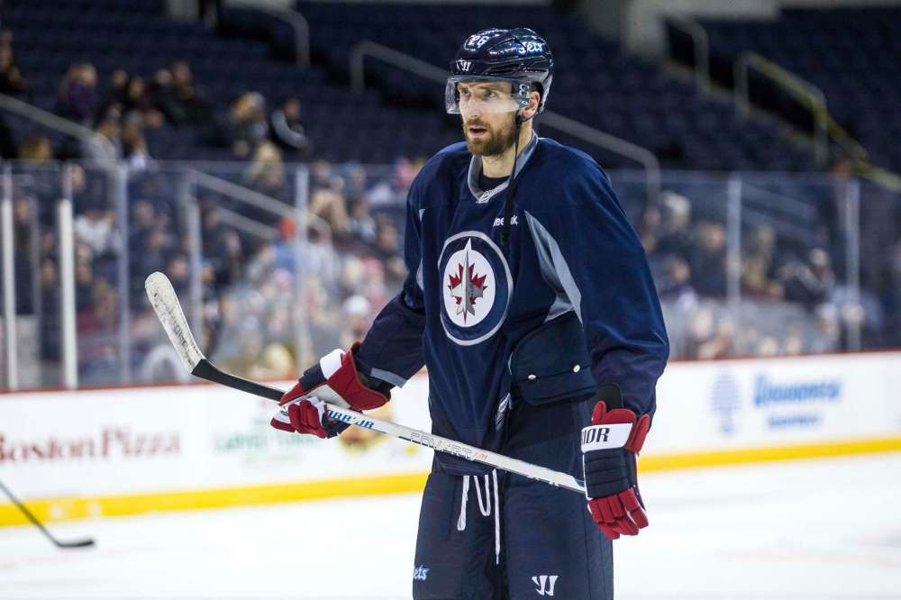 MIKE DEAL / FREE PRESS FILES
Head coach Paul Maurice sat Blake Wheeler's line for most of the third period.