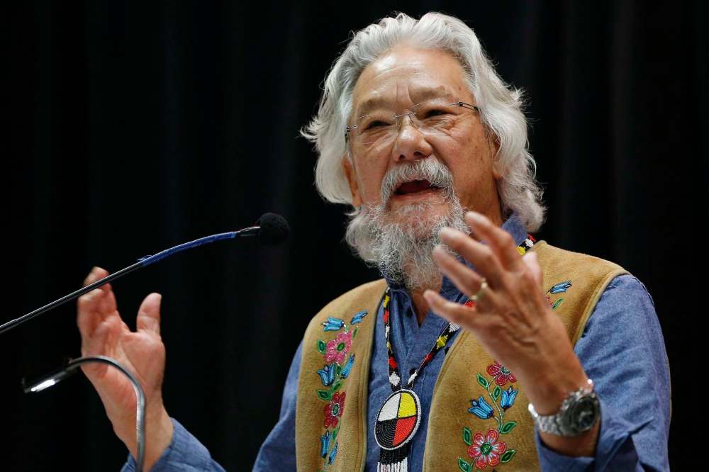 JOHN WOODS / THE CANADIAN PRESS
Dr. David Suzuki speaks at a Special Chiefs Assembly / Conference on Climate Change and the Environment in Winnipeg, Tuesday, November 29, 2016.