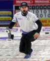 Colin Corneau / Brandon Sun
Reid Carruthers roars after executing a shot during the fourth end of the Canada Cup men&rsquo;s final Sunday.