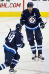 John Woods / The Canadian Press Files
Bryan Little couldn’t say enough good things about how Blake Wheeler handled himself at centre against the Chicago Blackhawks Sunday.