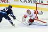 JOHN WOODS / WINNIPEG FREE PRESS
Patrik Laine again showed off the many ways he can score, mesmerizing Red Wings goalie Petr Mrazek with a devilish deke before slipping it under his pads in the shootout. Alas, Laine was the only Jet to score in the shootout.