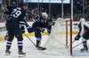 MIKE DEAL / WINNIPEG FREE PRESS
Winnipeg Jets' Nikolaj Ehlers (27) wraps the puck around the goalpost on an empty net for the team's fourth goal, and his second of the game, against the Colorado Avalanche.