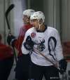 WAYNE GLOWACKI / WINNIPEG FREE PRESS
Left winger Brandon Tanev at Manitoba Moose practice Wednesday in the MTS IcePlex.