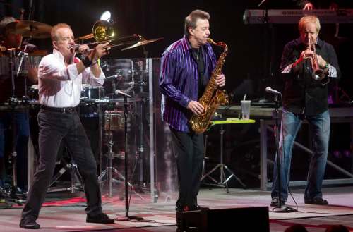 JOHN KENNEY / THE GAZETTE FILES
Original members of the band Chicago: trombone player James Pankow, saxophonist Walt Parazaider and trumpeter Lee Loughnane.