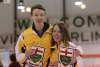 RUTH BONNEVILLE / WINNIPEG FREE PRESS
Assiniboine Memorial skip J.T. Ryan and his sister, Hailey, third on Laura Burtynk&rsquo;s Assiniboine Memorial Team, celebrate winning the 2017 Canola Junior Provincial Championships in the men's and women's categories at St. Vital Arena Friday afternoon.