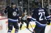 JOE BRYKSA / WINNIPEG FREE PRESS
Winnipeg Jets Mark Scheifele, left, says he won't change the way he leads rushes, even though linemate Patrik Laine took a concussion Saturday when he was hit after accepting a Schiefele pass.