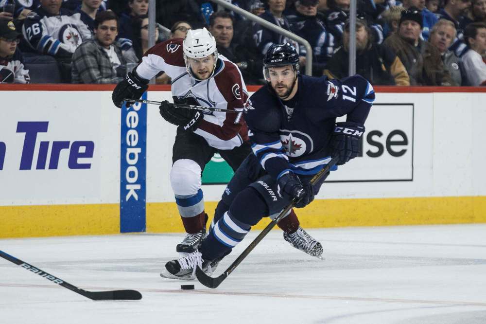 MIKE DEAL / WINNIPEG FREE PRESS
Winnipeg Jets' Drew Stafford feels the only way for him to stay in the NHL is to continue to work on his quickness.