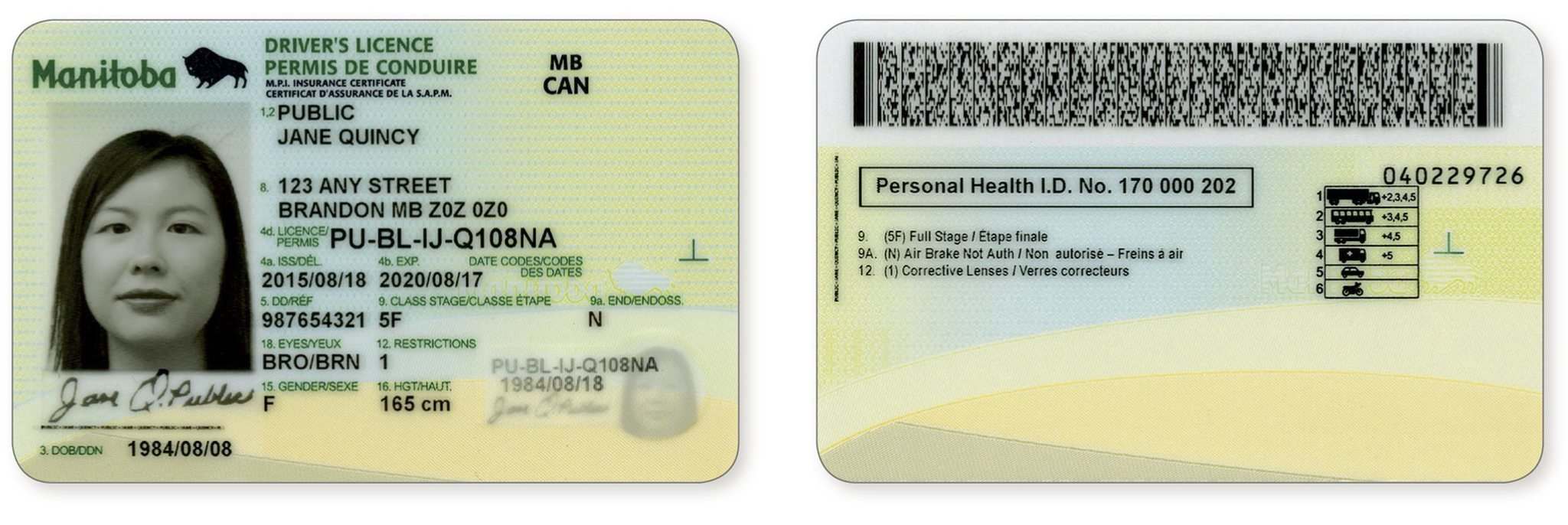Manitoba Health Card