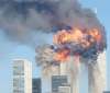 Spencer Platt/Getty Images
The fiery images of the World Trade Center being hit by two planes September 11, 2001 in New York City.
