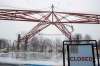 DAVID LIPNOWSKI / WINNIPEG FREE PRESS
Abnormally warm weather has closed the Red River Mutual Trail and the skating rink at The Forks Sunday January 22, 2017.