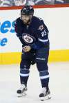 JOHN WOODS / WINNIPEG FREE PRESS
Winnipeg Jets' Mathieu Perreault was injured playing the Anaheim Ducks Monday.