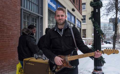 MIKE DEAL / FREE PRESS FILES
Joey Landreth during a taping of The Exchange Sessions.