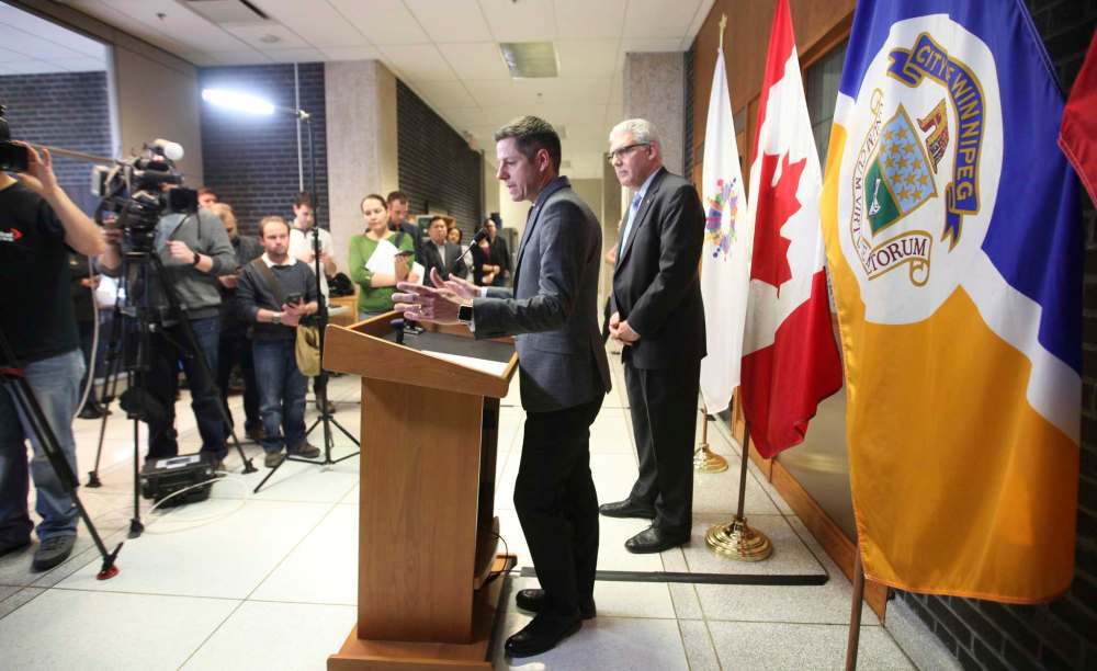 RUTH BONNEVILLE / WINNIPEG FREE PRESS
Winnipeg Mayor Brian Bowman says the city wants the province to open an inquiry,.