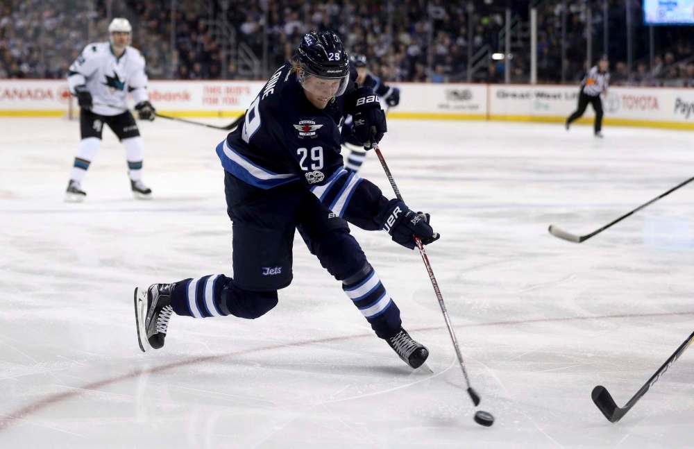 TREVOR HAGAN / THE CANADIAN PRESS
Finnish phenom Patrik Laine will be the only Winnipeg Jet at the NHL all-star game in L.A. this weekend.