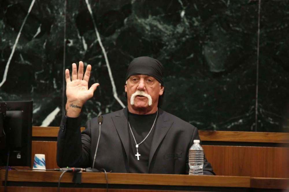 Hulk Hogan in the documentary “Nobody Speak: Hulk Hogan, Gawker and Trials of a Free Press.” (John Pendygraft - Courtesy of Sundance Institute.)