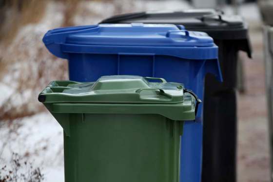 Ruth Bonneville / Winnipeg Free PressGreen organic-waste bins won't be a regular sight on city streets anytime soon.