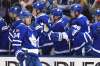 FRANK GUNN / THE CANADIAN PRESS FILES
Maple Leafs centre Auston Matthews (34) is in a race for Calder Trophy as top NHL rookie with the Jets' Patrik Laine.