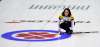 Sean Kilpatrick / The Canadian Press
Manitoba skip Michelle Englot looks at her delivery as she takes on Newfoundland during the Scotties Tournament of Hearts in St. Catharines, Ont., on Monday.