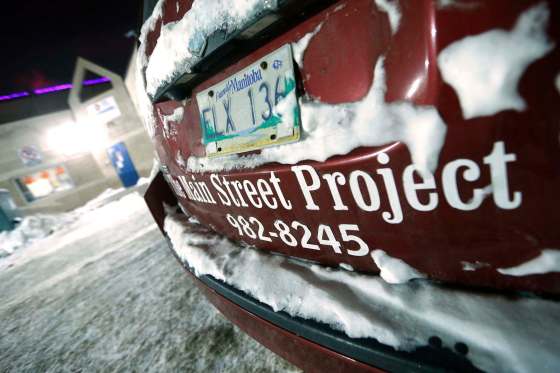JOHN WOODS / WINNIPEG FREE PRESSThe Main Street Project has managed to secure funding to ssupport its patrol van.
