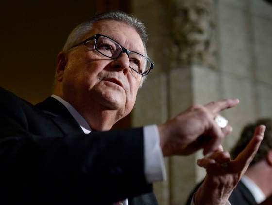 JUSTIN TANG / THE CANADIAN PRESSMinister of Public Safety and Emergency Preparedness Ralph Goodale says crossing into Canada does not guarantee anyone will be able to stay here.