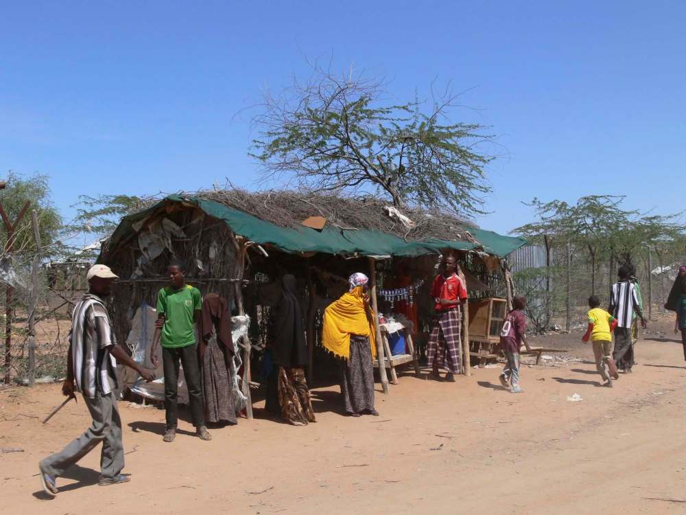 A shop at the Dagahaley refugee camp In Dadaab, Kenya.