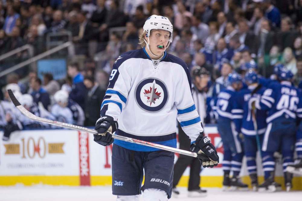 CHRIS YOUNG / THE CANADIAN PRESS FILES
Winnipeg Jets right wing Patrik Laineafter his team's 5-4 loss after overtime NHL hockey action against the Toronto Maple Leafs, in Toronto on Tuesday, February 21, 2017.