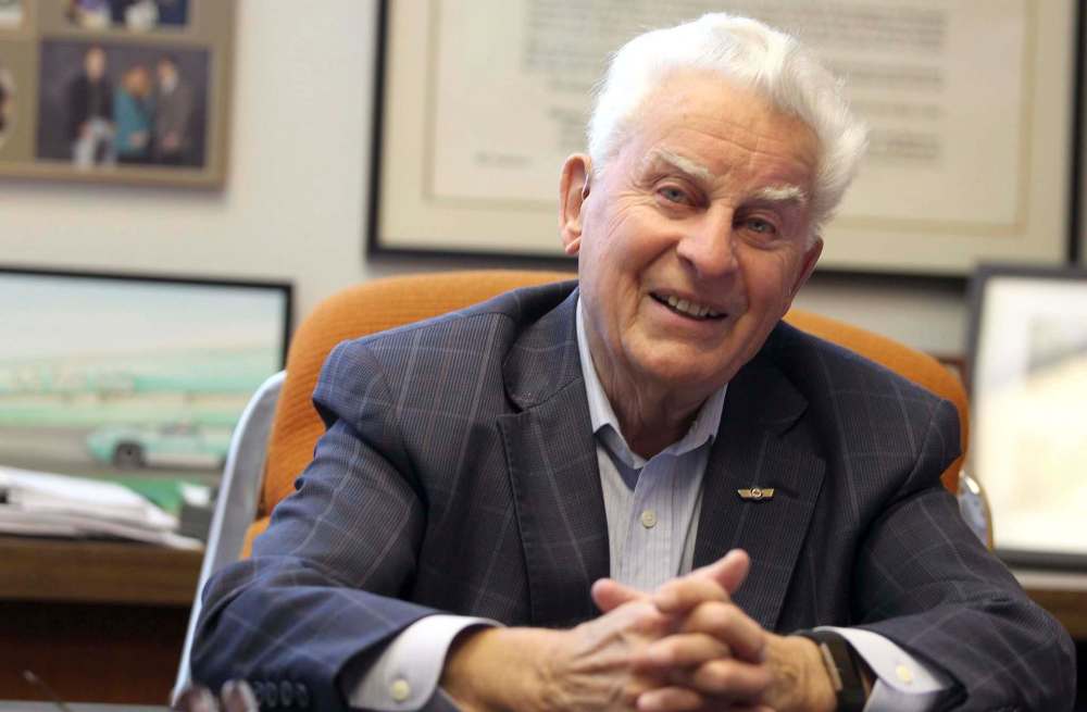 RUTH BONNEVILLE / WINNIPEG FREE PRESS
George E. Chapman joined his father’s private law practice at age 25, where he’s worked until now, retiring at age 88.