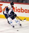 PHIL HOSSACK /WINNIPEG FREE PRESS
Winnipeg Jets' Mark Scheifele scored the overtime winner to lift the Jets past the Ducks 4-3, Thursday.