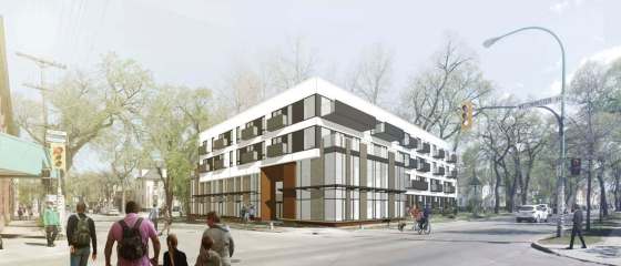 SUPPLIEDAn artist’s rendering of the new apartment building at 710 Westminister Ave.