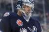 MIKE DEAL / WINNIPEG FREE PRESS FILES
Manitoba Moose goaltender Eric Comriehas been called up to the Winnipeg Jets.