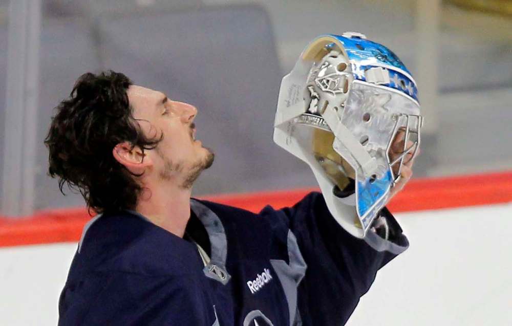 BORIS MINKEVICH / WINNIPEG FREE PRESS FILES
Goaltender Connor Hellebuyck is one of three Winnipeg Jets headed to France for the IIHF world championship.