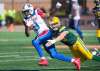 Graham Hughes / The Canadian Press files
Kenny Stafford (left) is tackled by Neil King during a game in October 2016. The receiver &mdash; who has never stuck with a team for two consecutive seasons &mdash; has joined the Bombers for 2017.