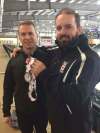 Jason Bell / Winnipeg Free Press
Reid Carruthers (right) will play in the mixed doubles Olympic trials in Portage la Prairie if his men&rsquo;s team doesn&rsquo;t qualify for the Games. With him is Canadian team coach Jeff Stoughton.