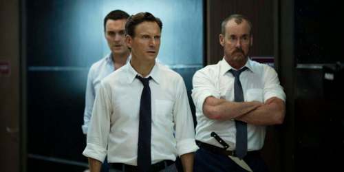 MGM
From left: Sean Gunn, Tony Goldwyn and John C. McGinley in a scene from The Belko Experiment.
