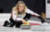 TREVOR HAGAN / WINNIPEG FREE PRESS FILES
Jennifer Jones curls against the Michelle Englot rink during the Manitoba Scotties Tournament of Hearts Semi Finals, Saturday, January 28, 2017.