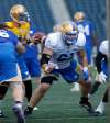 WAYNE GLOWACKI / WINNIPEG FREE PRESS
Centre Matthias Goossen, a 2014 first-round draft pick, has solidified himself as a mainstay on the Bombers' offensive line.