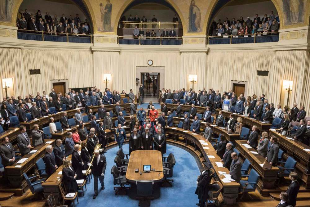 DAVID LIPNOWSKI / THE CANADIAN PRESS FILES
Of the current 56 MLAs in the Manitoba legislature, only 13 are women.