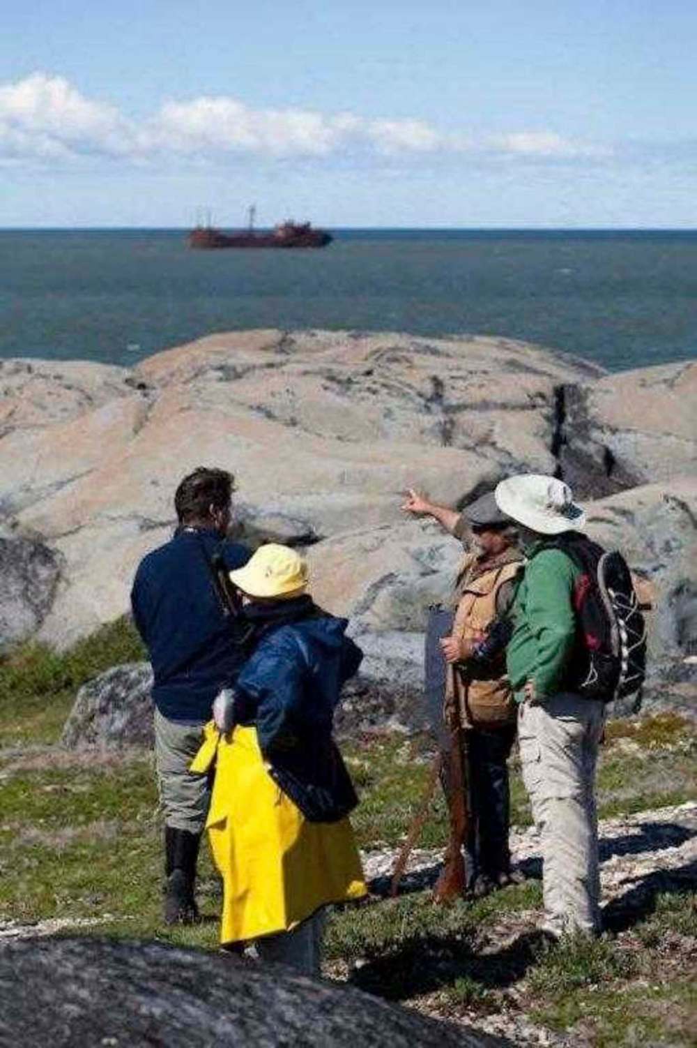 SUPPLIED
Paul Ratson who owns and operates Nature 1st Tours in Churchill leads a tour group from Scotland last summer. He’s still in shock about rail service to Churchill being suspended.