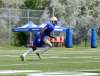 JUSTIN SAMANSKI-LANGILLE / WINNIPEG FREE PRESS
Blue Bombers defensive back Brandon Alexander takes part in a drill during training camp on Monday.