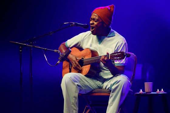 JOHN WOODS / WINNIPEG FREE PRESSSeu Jorge performs at the Burton Cummings Theatre on the opening night of the Jazz Festival in Winnipeg Sunday, June 18, 2017.