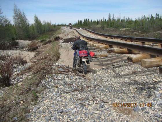 SUPPLIEDImages of the Hudson Bay Railway from Thompson to Churchill, captured by motorcyclist Steve Green and timestamped June 14 tell a very different story from those provided by Omnitrax.