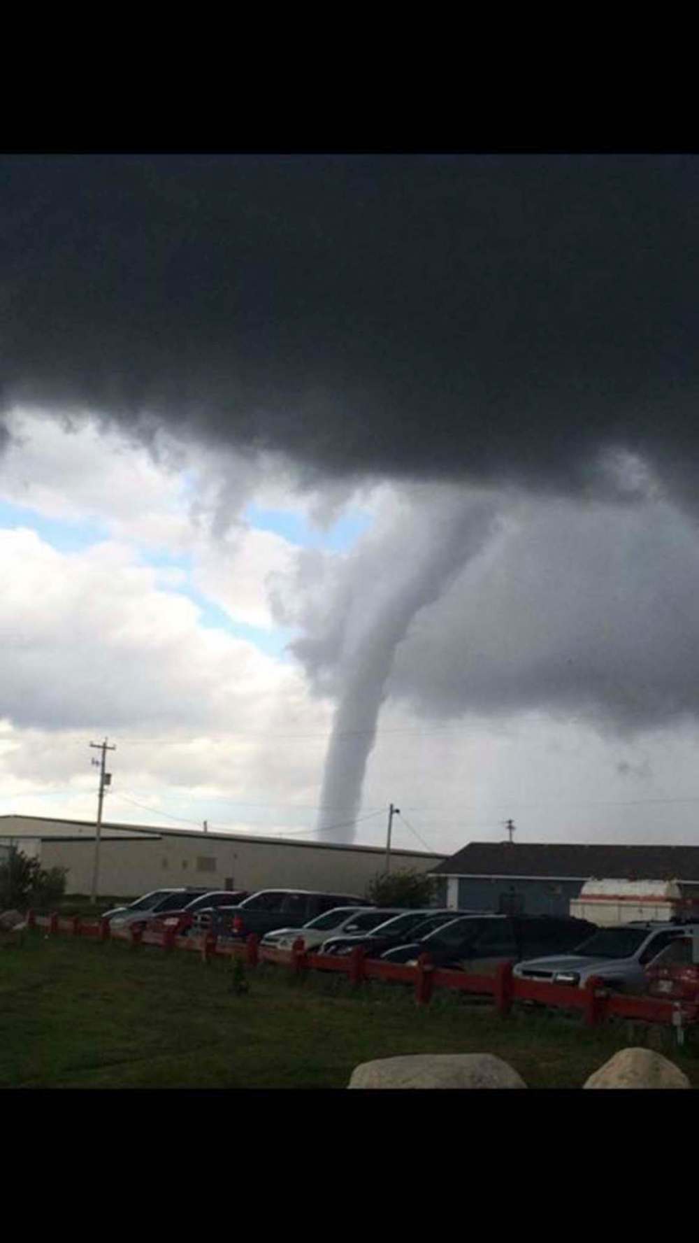 SUPPLIED PHOTO
A picture of the tornado taken at Sapotaweyak Cree Nation Wednesday.