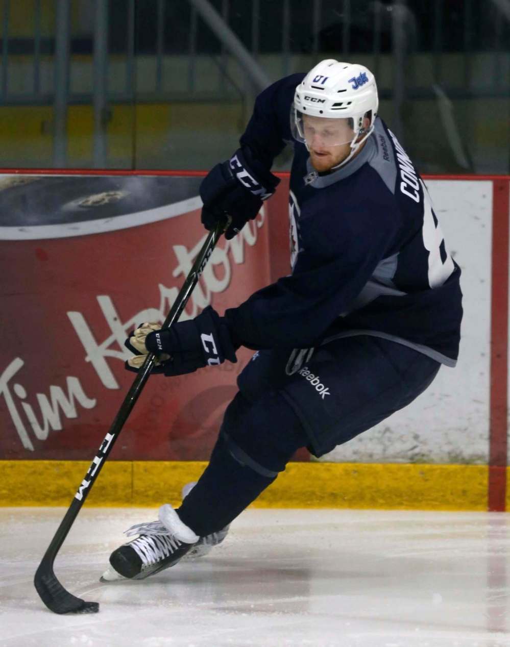 WAYNE GLOWACKI / WINNIPEG FREE PRESS
Kyle Connor at the annual Winnipeg Jets summer development camp at the Bell MTS Iceplex Tuesday.