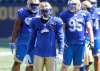 BORIS MINKEVICH / WINNIPEG FREE PRESS
Winnipeg Blue Bombers defensive back Chris Randle (centre) will be counted on to help contain the Saskatchewan Roughriders’ receivers when Winnipeg opens the season in Regina on Saturday.