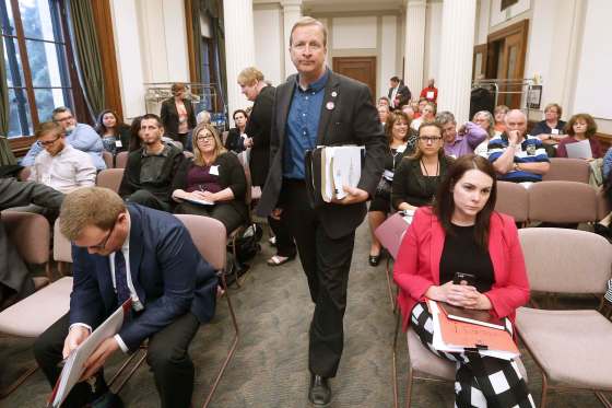 JOHN WOODS / WINNIPEG FREE PRESS FILESManitoba Federation of Labour President Kevin Rebeck says Bill 28 is unconstitutional and interferes with workers' rights to free collective bargaining.