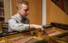 MIKE DEAL / WINNIPEG FREE PRESS
Joe Cote, arguably the youngest piano tuner in town, used to sell pianos but after he kept hearing piano tuners in Winnipeg were largely in their 60's and 70's, he got into the business four years ago & hasn't looked back.