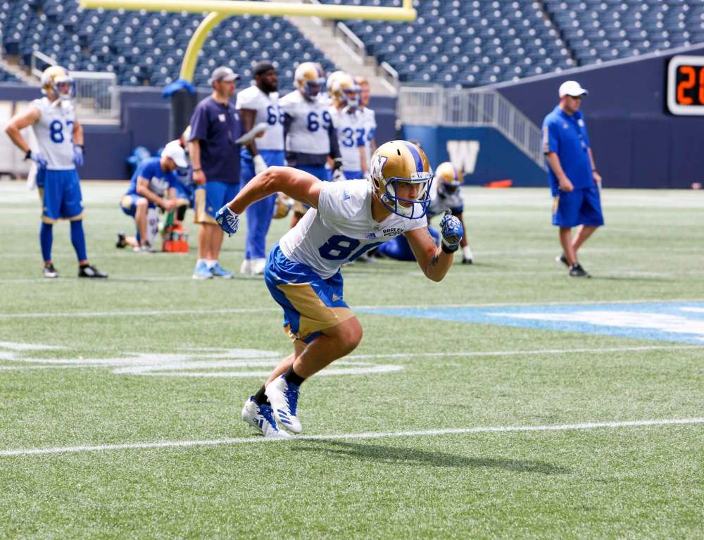 JUSTIN SAMANSKI-LANGILLE / WINNIPEG FREE PRESS
Drew Wolitarsky got his Canadian citizenship in a bid to continue his football career.